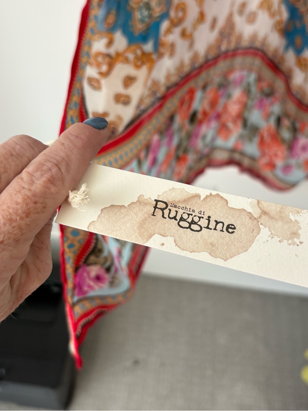 Floral Printed Lightweight Kimono Wrap or Suit Cover-up by Ruggine - Picture 4 of 6